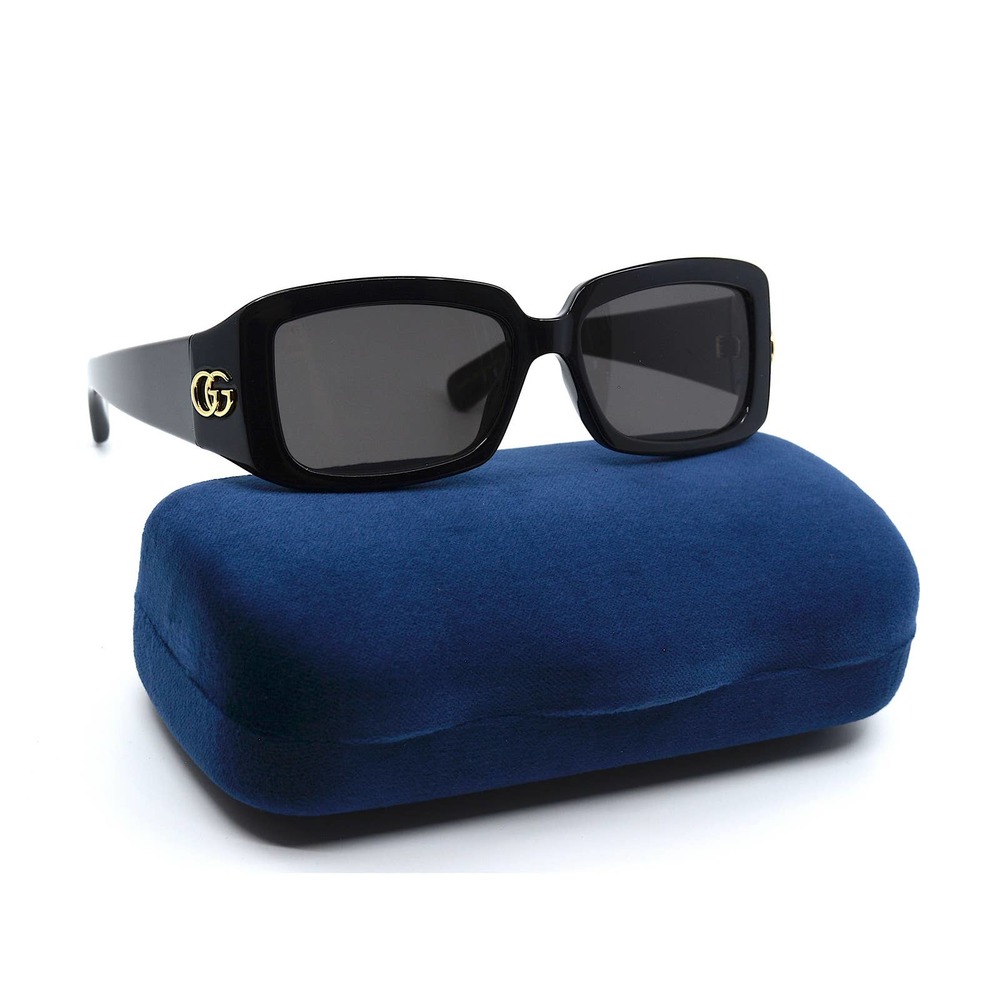 Gucci GG1403S Black Grey Sunglasses Women Authentic Italy New w/ Case - Picture 3 of 16